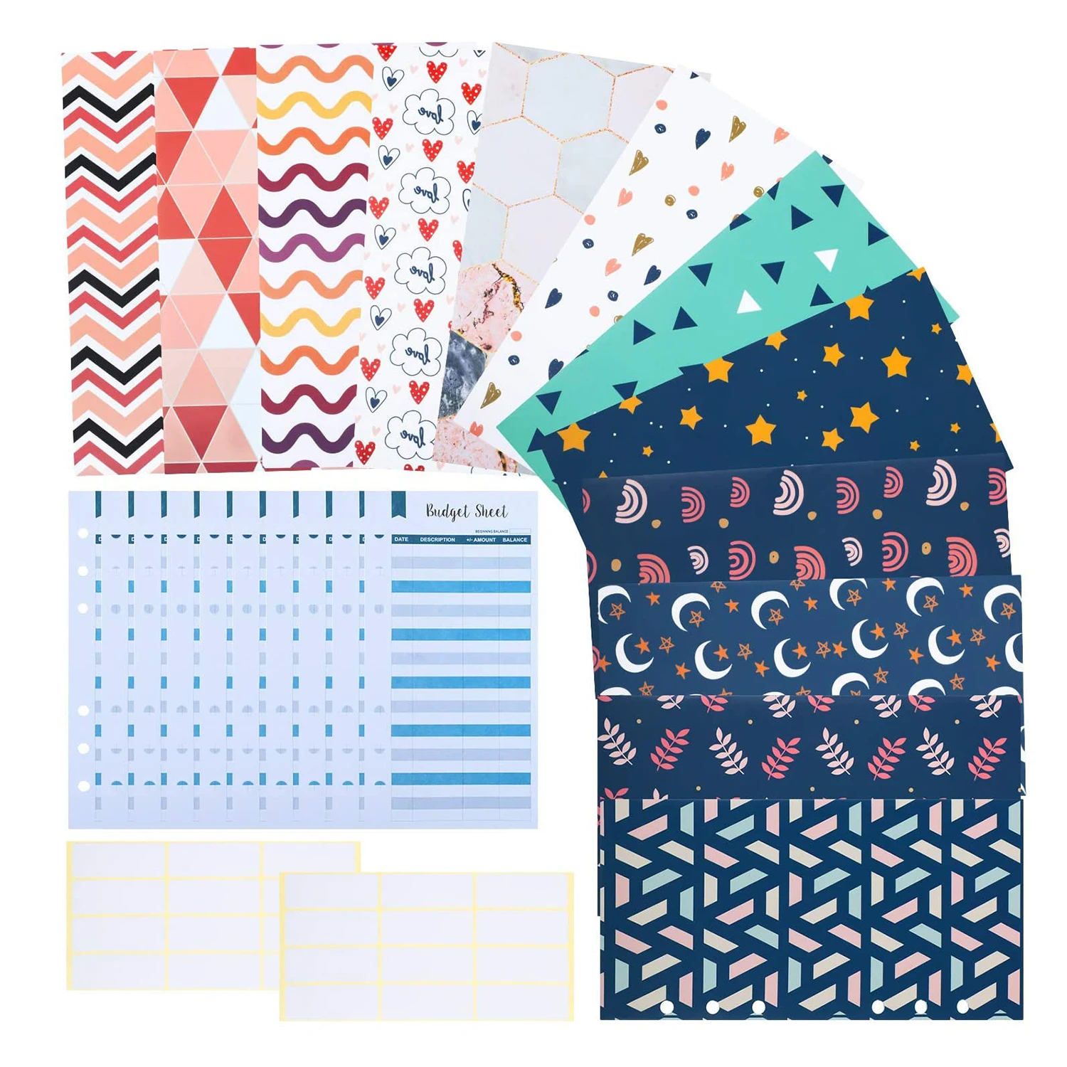 

26 шт., конверты для планировщика, с наклейками