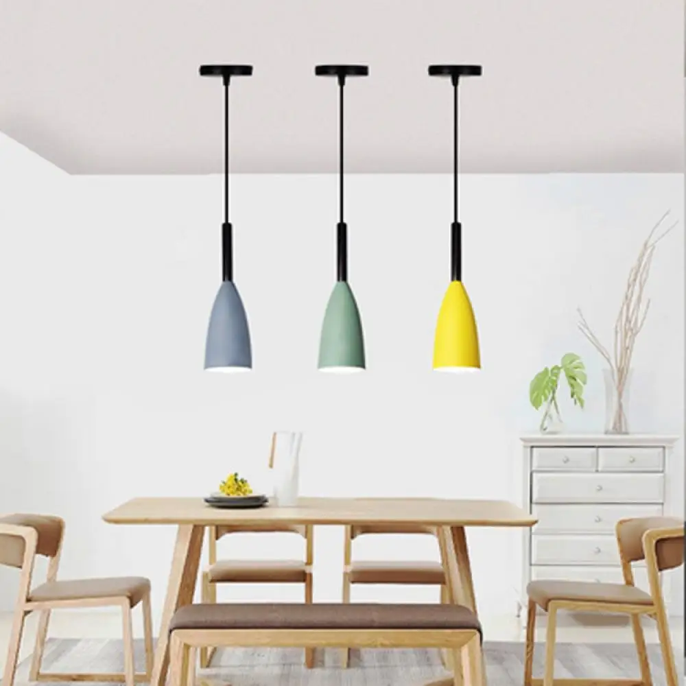 

LED Nordic Style Macaron Chandelier Modern Minimalist Home Restaurant Bar Cafe Decoration Light E27 Chandelier