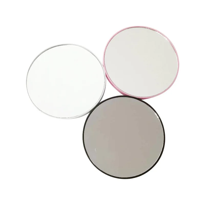 Portable 10 Times Magnifying Glass with 7.5CM Suction Cup Magnifying Glass Small Round Mirror Portable Mini Makeup Mirror