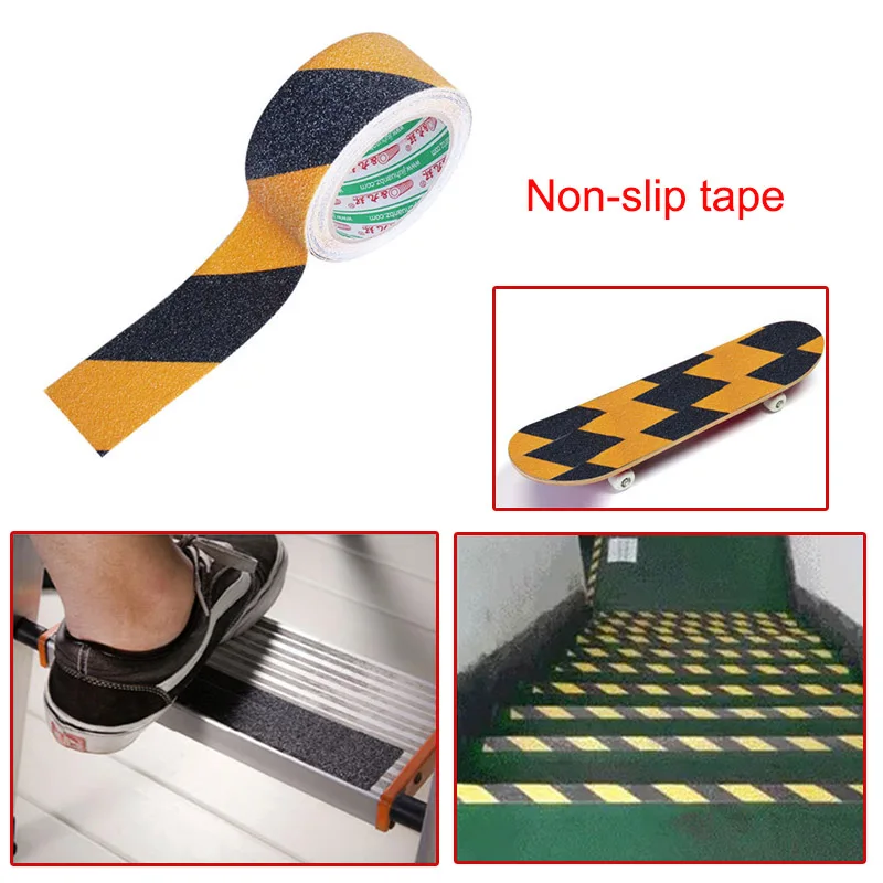 2.5cmx5m Anti Slip Traction Tape Strong Grip Abrasive Tapes for Indoor Outdoor Stairs Boat Decks xqmg Adhesives & Sealers Tape