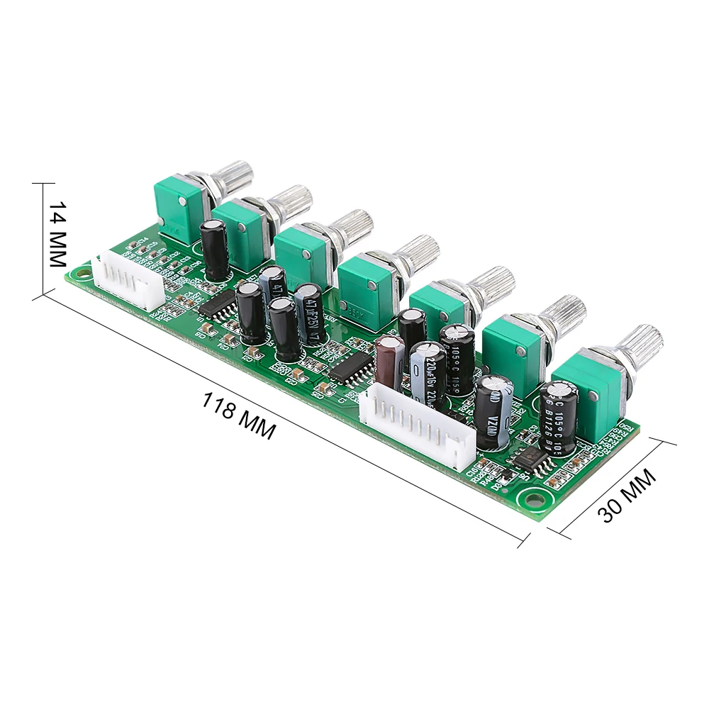 AIYIMA 5.1 Home Theater Preamplifier Tone Board 6 Channel Independent Tone Control Bass Frequency Adjustment Auto Mute DC15-35V