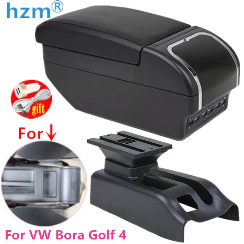 Boîte De Rangement Console Centrale Pour VW Golf/Jetta/Bora MK4 – ABS Noir – Référence 1J0858373C – Compatible 1998-2006 - 5