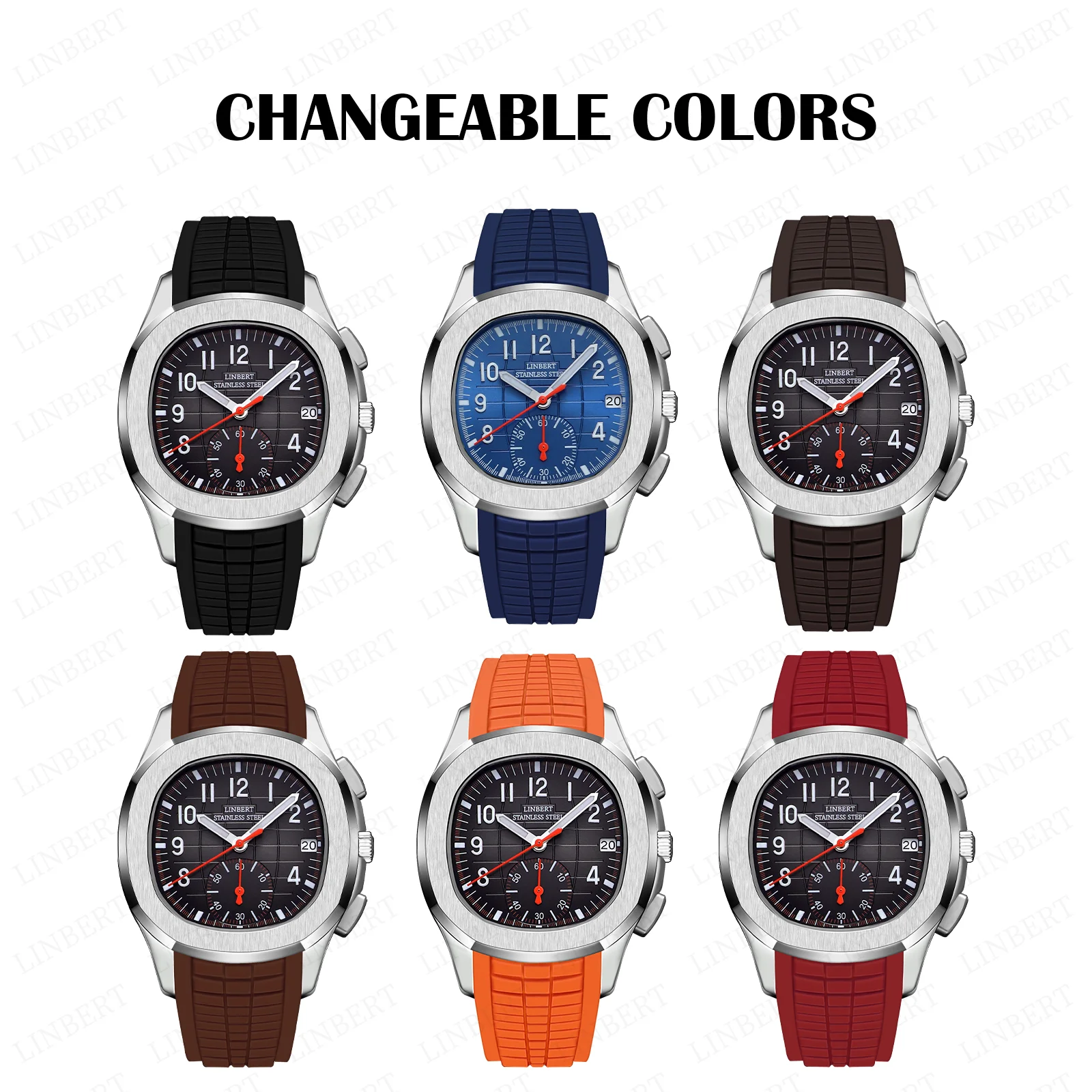 2026 LINBERT Men's Watch Top Luxury Brand Relógio Sapphire Waterproof Quartz Watch Men's Fashion Sport 316 Steel Watch