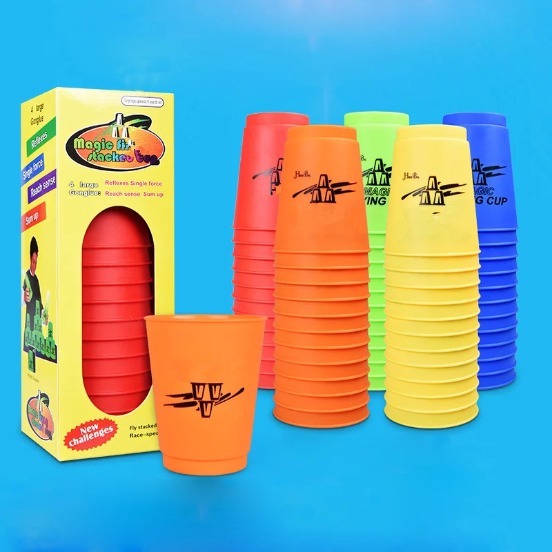 12 Cái/Bộ Magic Cup Trò Chơi Sử Dụng Thể Thao Cạnh Tranh Đồ Chơi Cuộc Thi Sáng Tạo Những Thách Thức Của Riêng Mình Đồ Chơi Tay Tốc Độ Thể Thao