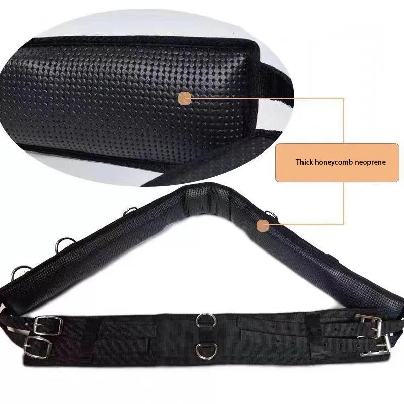 Horse Riding Saddle Girth Rubber Training Horse Match Accessories Stainless Steel Comprehensive Saddle Belt Equestrian Equipment