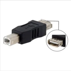 Adaptador de escáner de impresora USB 2,0 de alta velocidad, conector convertidor de acoplador de sincronización de datos, tipo A, hembra A tipo B, macho