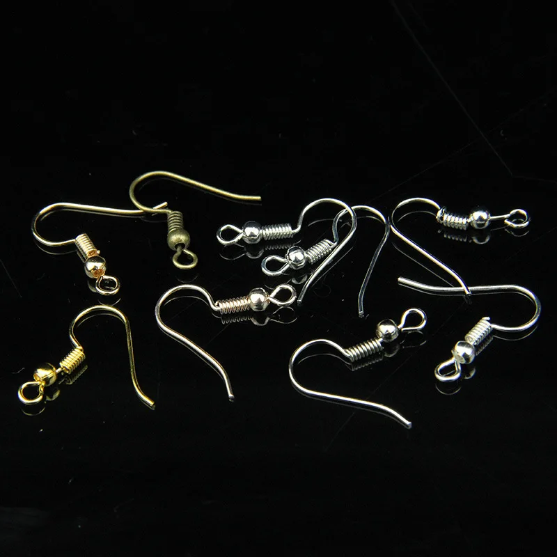 100 Pcs/lot 18Mm DIY Anting-Anting Temuan Anting-Anting Gesper Kait Cocok DIY Perhiasan Membuat Aksesoris Besi Hook Telinga Kawat Perhiasan