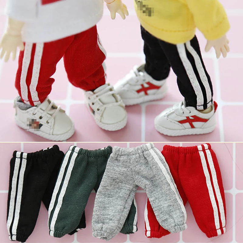 ob11 doll clothes casual side sports pants jacket with hat for molly  body9  obitsu11 1/12bjd clothes doll accessories