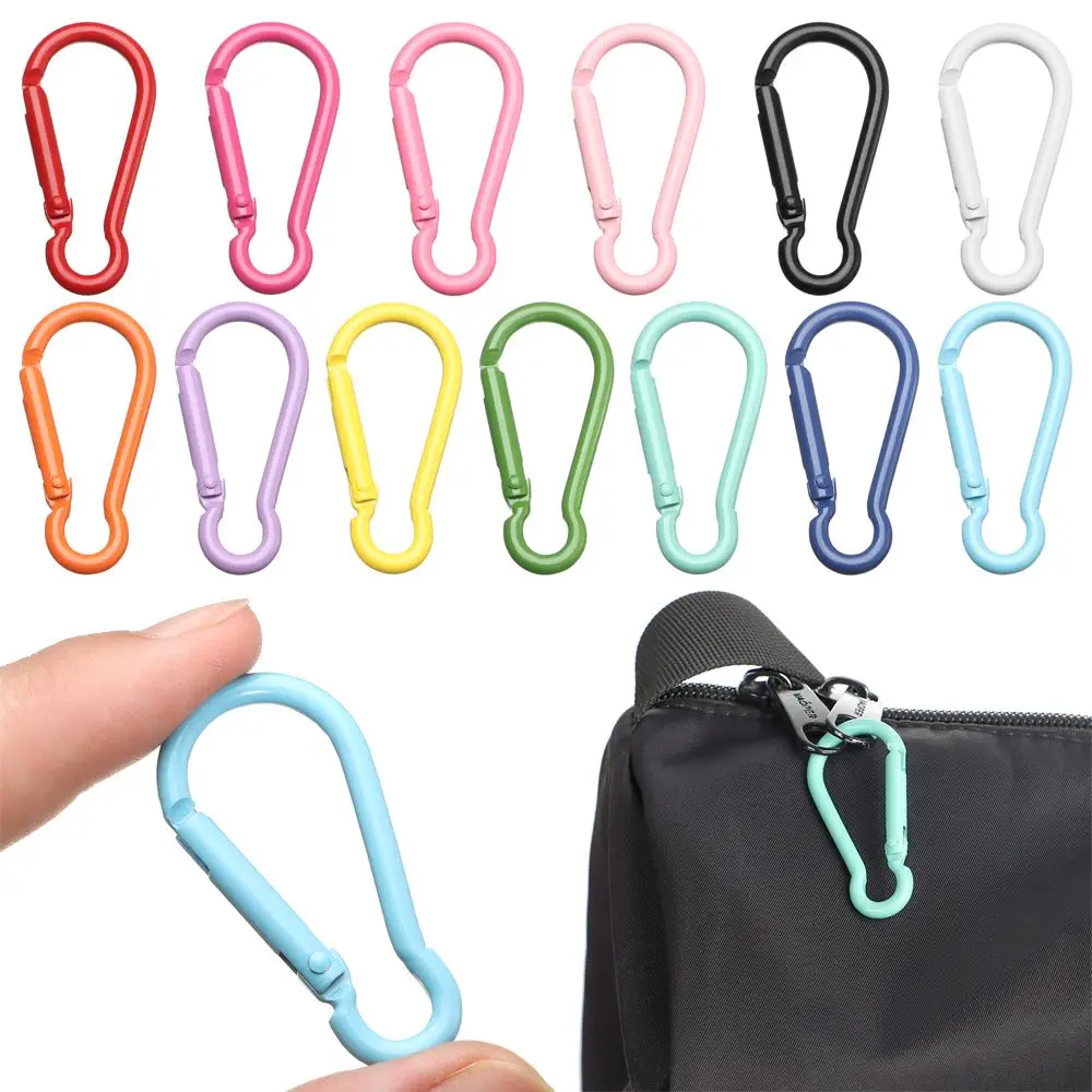 5Pcs New Aluminum Alloy Carabiner Outdoor Spring Snap Clip Water Bottle Hooks Keychain Climbing Camping Hiking Quickdraws Tools