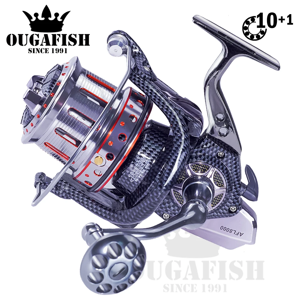 Fishing Reel Spinner Metal Spool 10+1BB Drag 15-25kg Carretilha De Pesca Accesorios Mar Cape Equipamentos Moulinet Peche En Mer