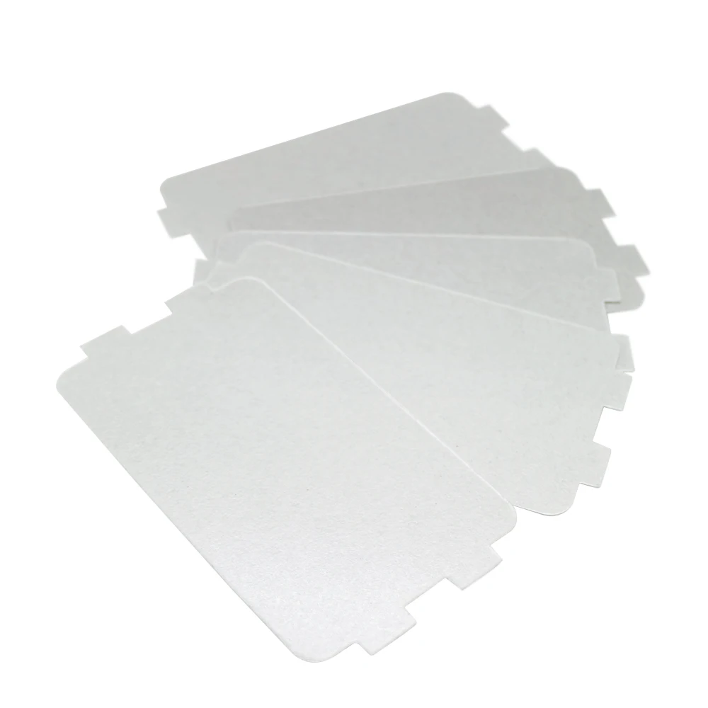 7 peças de reposição mais grossas para fornos de micro-ondas mica micro-ondas 10.7*6.4cm folhas de mica para placas de forno de micro-ondas com tampa magnetron Midea