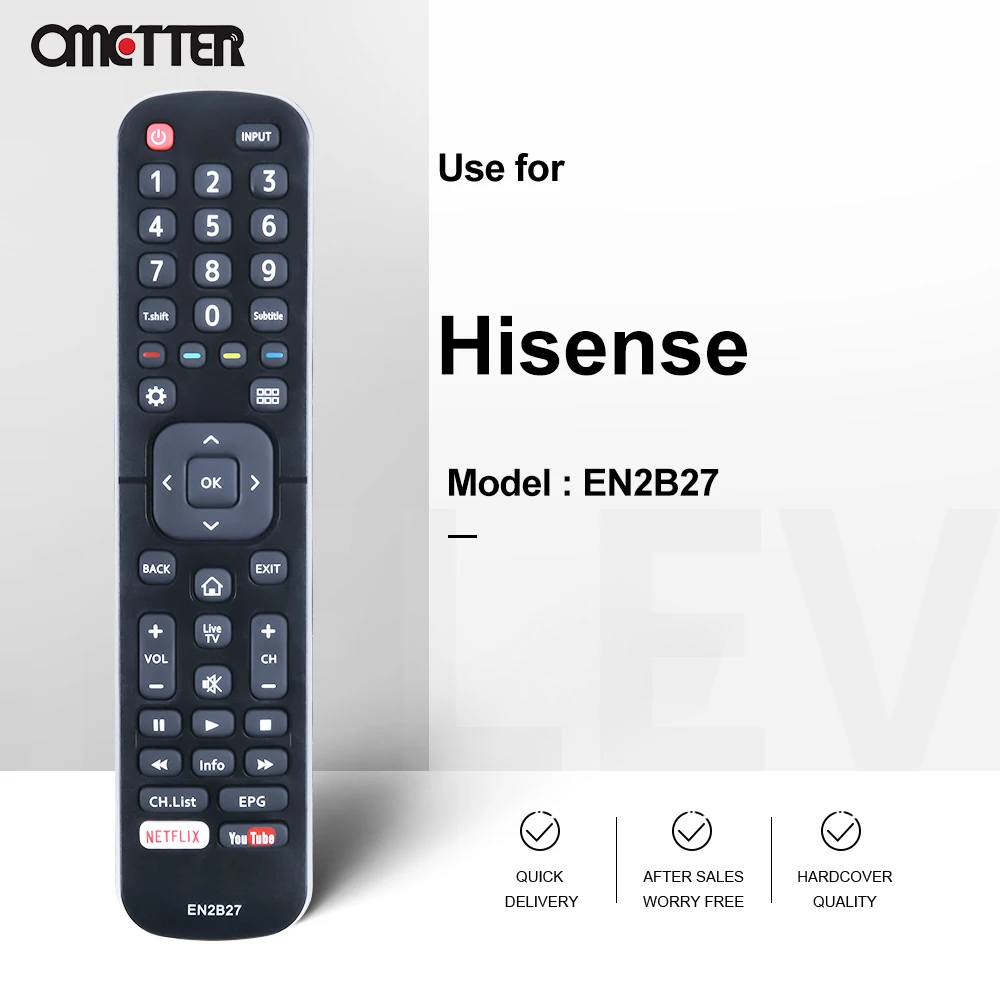 New  for Hisense Smart TV 55 Inches EN2B27 Remote Control LCD Universal 32K3110W 40K3110PW 50K3110PW