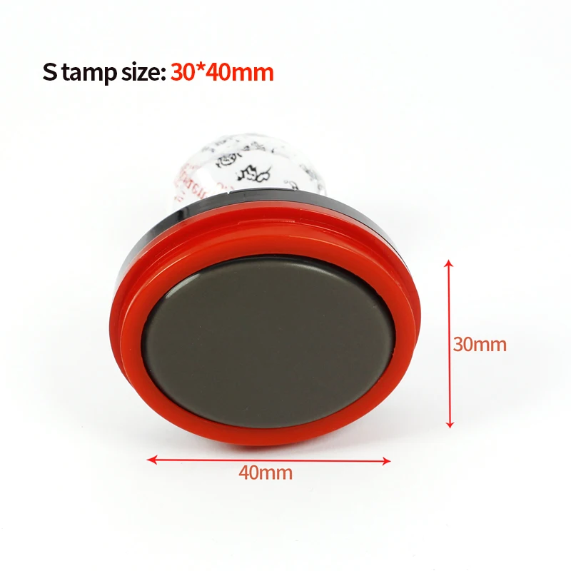 30*40mPersonalized Seal Stamp Logo Self inking Stamp Customized Photosensitive ink Stamp Professional Designer Round Oval Stamp