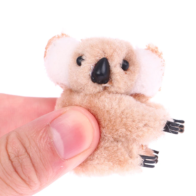 1PC Cartoon 3D Plush Koala Hairpin Hair Clip Cute Photograph Hair Accessories for Women Bag Accessories