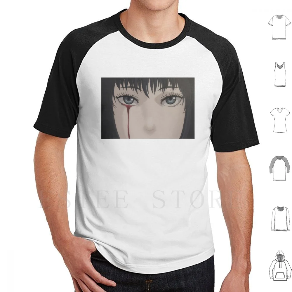 Junji Ito Tomie Design T Shirt Print Cotton Junji Ito Anime Tomie Junji Ito Manga Manga Junji Ito Anime