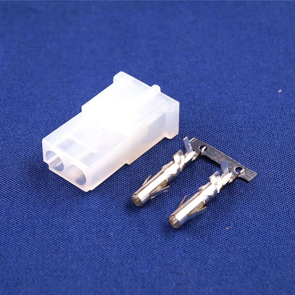 10 pcs 5.08 mm 2 Pin Receptacle Housing Female Contact Pins IDE Power Connector Shell 0.20\