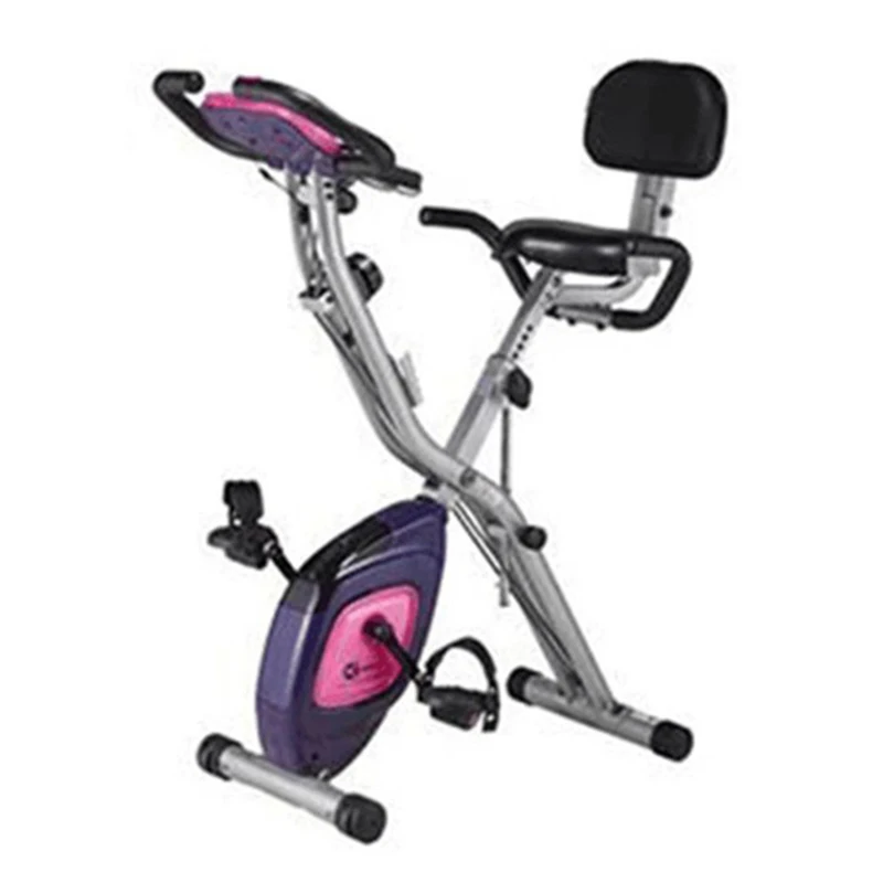 Indoor Home Exercise Bike Weight Loss Folding Aerobic Exercise Magnetron Bike with Pull Rope Bike Silent Spinning Bike Fitness