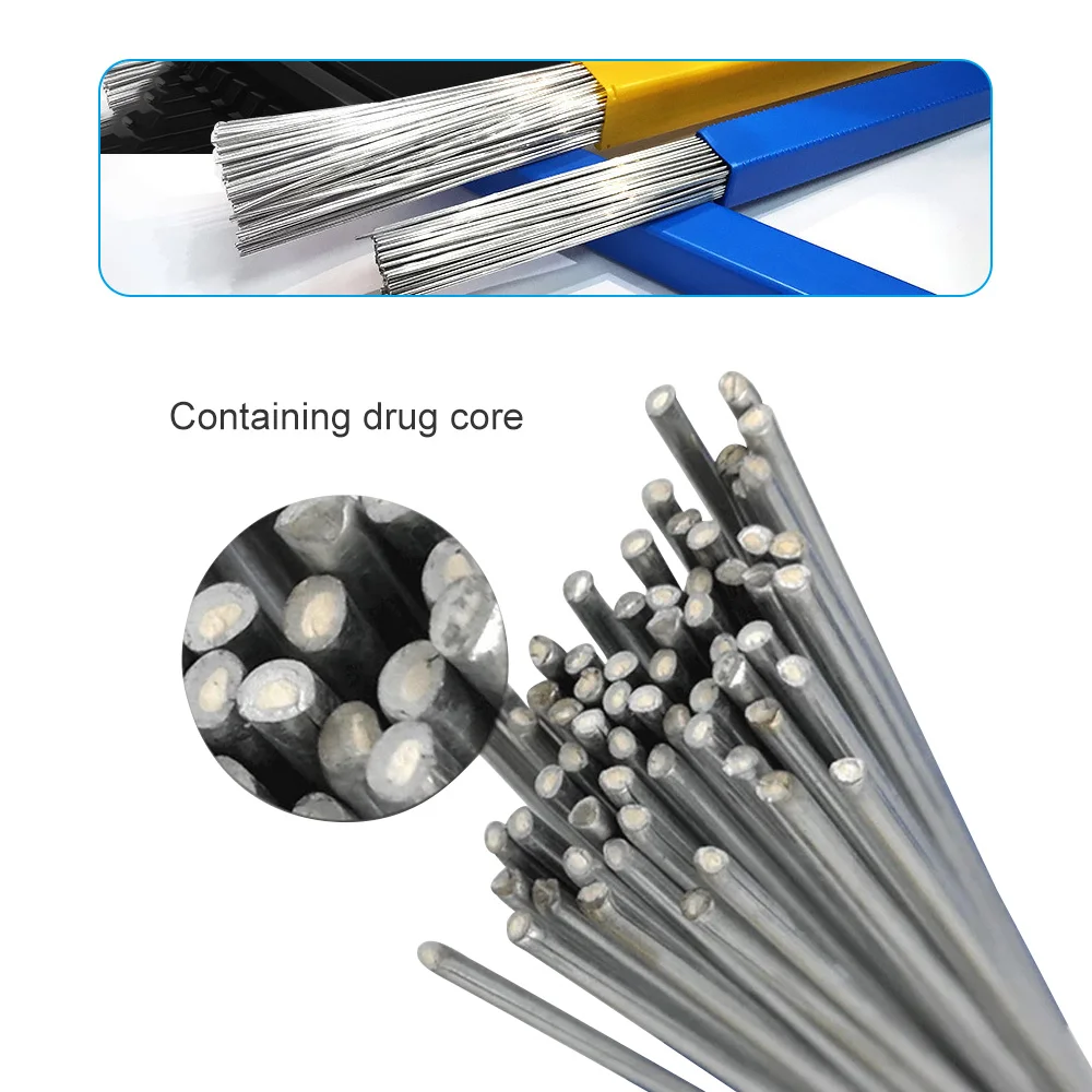 50Pcs/Pack Welding Rod No Need Solder Powder Aluminum Welding Rod 1.6/2mm Brazing Low Temperature  Aluminum Solder Soldering Rod