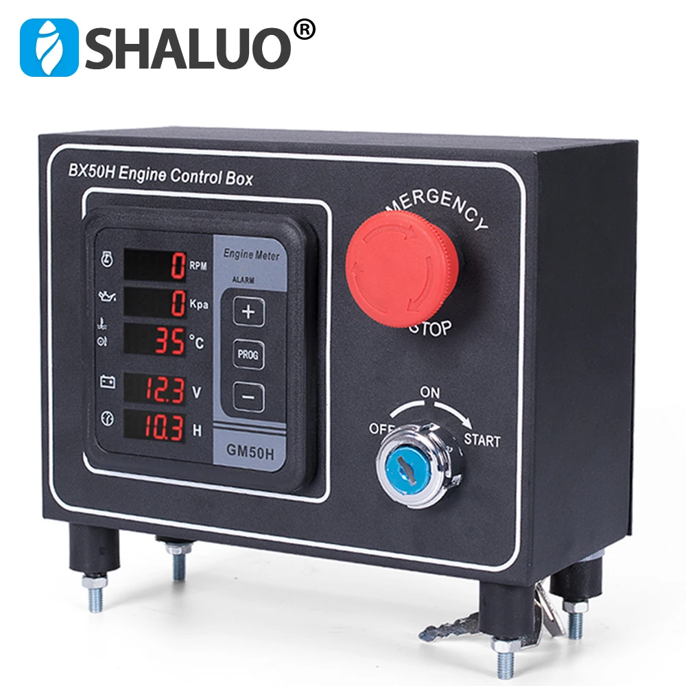 Mebay GM50H Diesel Engine Multi Function Digital Meter BX50H Generator Engine Control Box Cabinet For Generator Parts