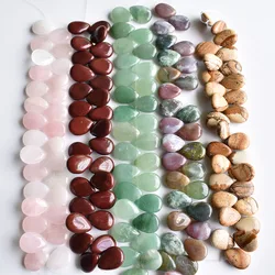 Wholesale 29pcs/lot 13X18mm Natural stones of various colorsNat drop CAB CABOCHON teardrop beads for jewelry making free