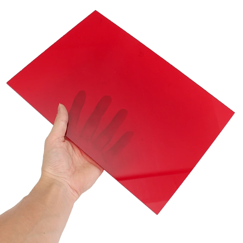 A4 Colored Black Red Acrylic Sheet Plate DIY Toy Accessories Technology Model Parts Sculpture CNC Material 210x297mm