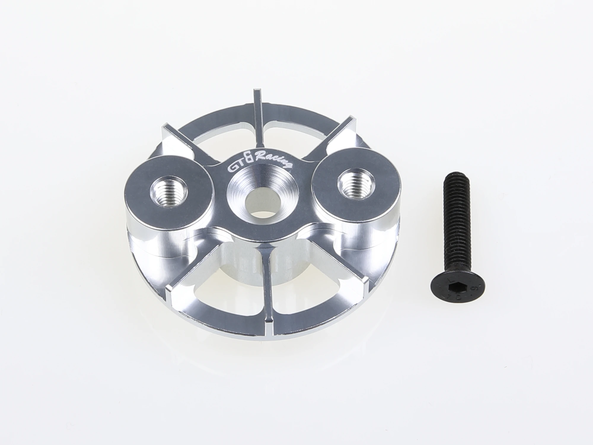 GTBRacing Metalowy uchwyt sprzęgła Wentylator radiatora silnika do samochodu 1/5 RC LOSI 5ive T i HPI Baja 23-32CC Część modernizacyjna