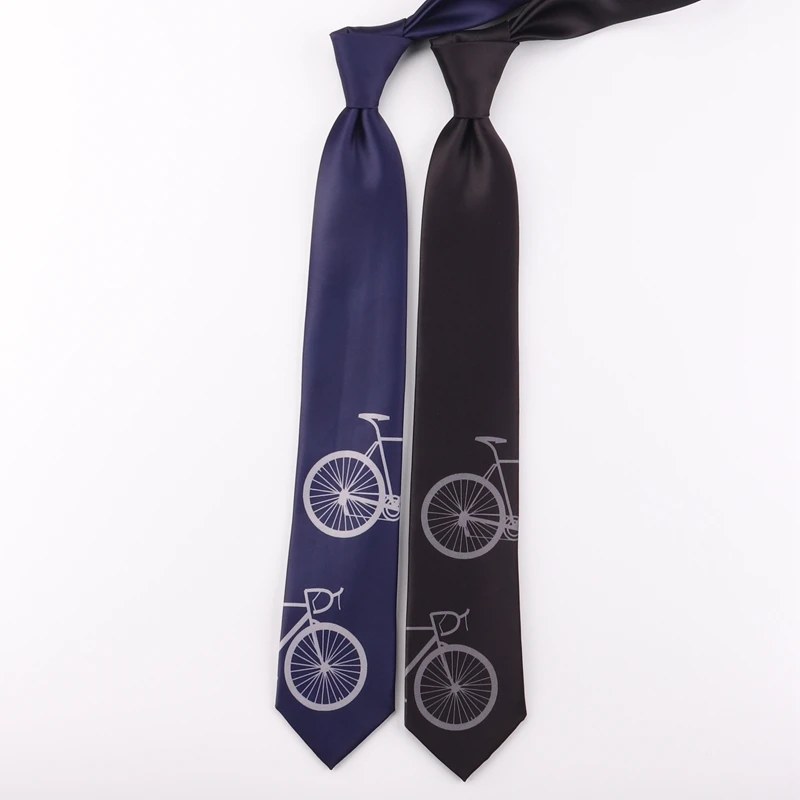 

Free Shipping New Male men's Original design personality birthday gift necktie Special price! bicycle literary 7CM printed tie