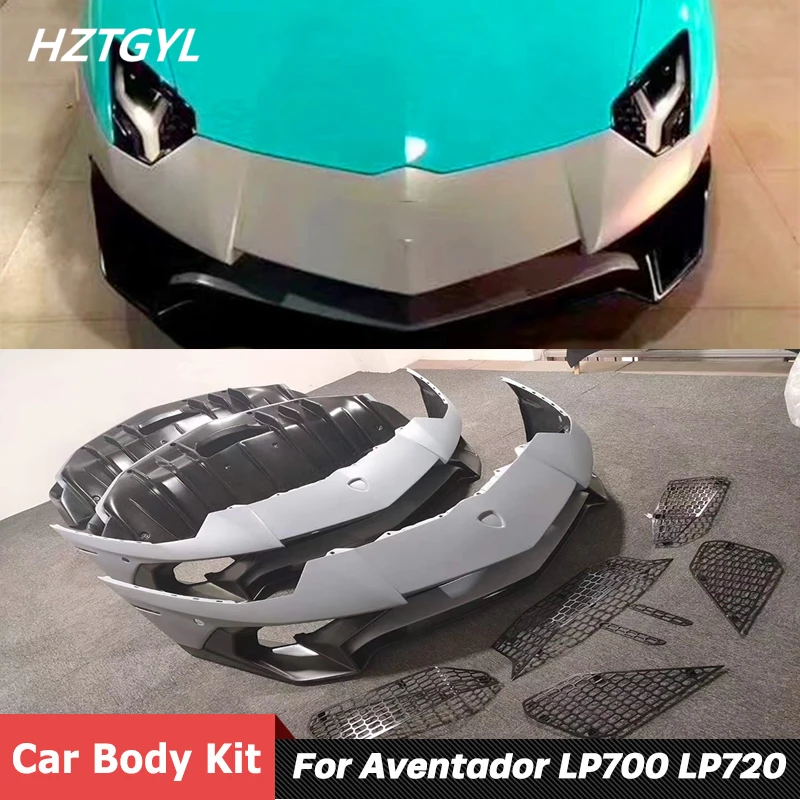 

Unpainted FRP Front Rear Bumper Car Body Kit For Lamborghini Aventador LP700 LP720 Change To LP750SV 2011-2015