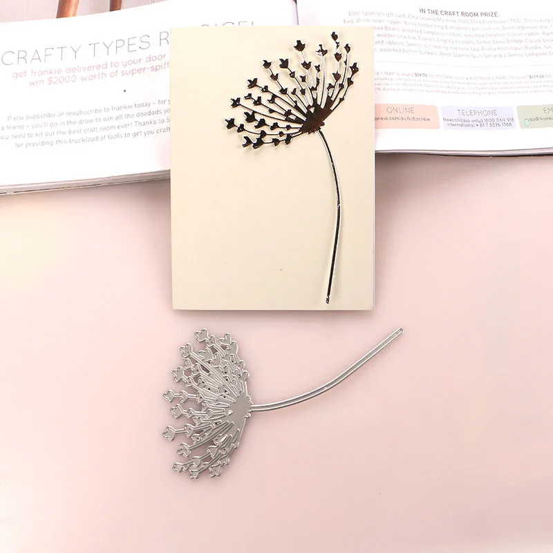 DUOFEN METAL CUTTING DIES tree branches dandelion stencil DIY Scrapbook Paper Album 2020 new