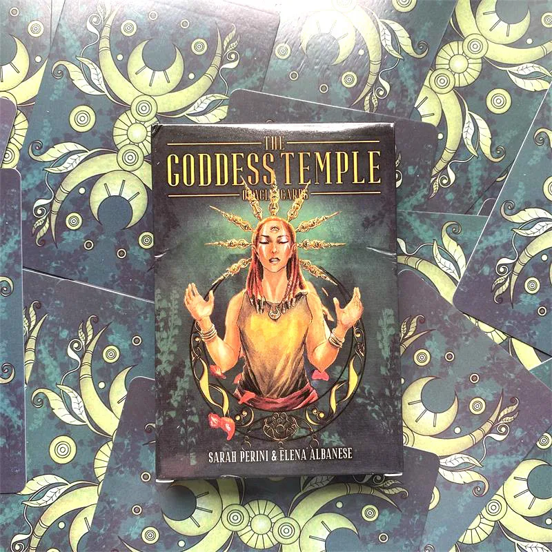 NEW The Goddess Temple Oracle Cards Deck English Version PDF Guidebook Tarot card board game for women girls kids family use