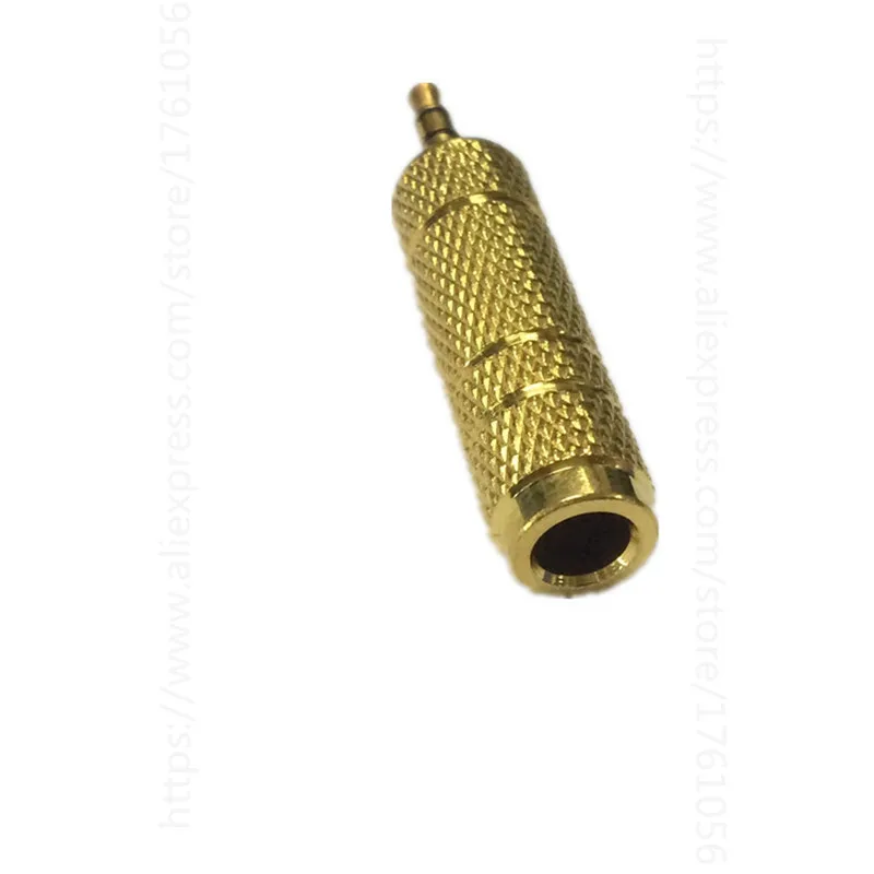 แจ็ค6.5ปลั๊กตัวผู้6.35มม. เป็นขั้วต่อหูฟังตัวเมีย3.5มม. อะแดปเตอร์เสียงไมโครโฟน AUX 6.3ตัวแปลง3.5มม.