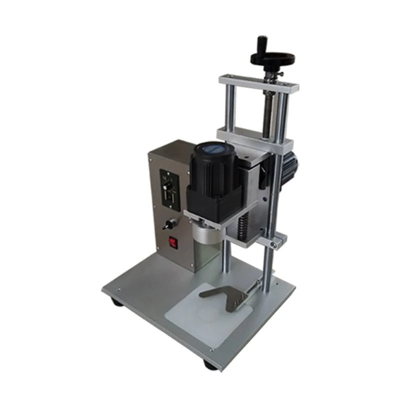 DDX-450 Machine à capsuler électrique de bureau, capsuleuse automatique pour bouteilles en verre, scellage de bouchons minéraux de bouteilles en plastique