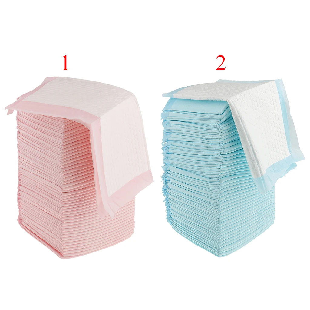 100x Disposable Incontinence Underpads Bed Protection Pads Highly Absorbent 45x33cm