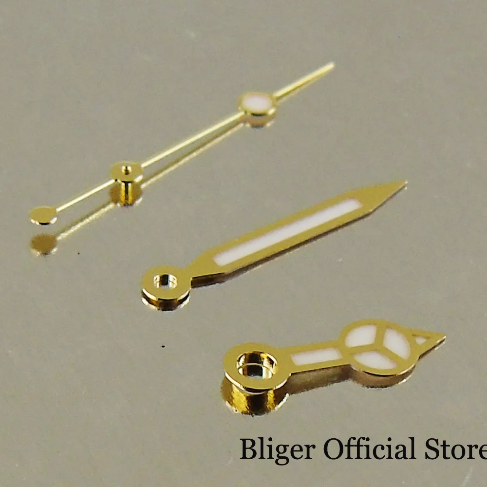 Gold Silver Edge Watch Hand Pointer for NH35 NH36 NH38 NH70 NH72 7s36 7s35 6r15 4r35 4r36 Green Lume Needle