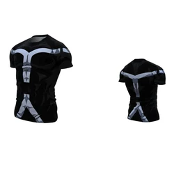 Quick Dry Workout Running Shirt Compression Fitness Tops Breathable Jersey Gym T-shirts Clothing Rashguard Male Sport Shirts Men