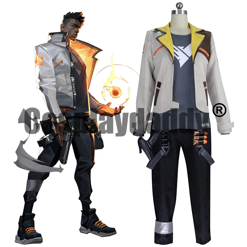 VALORANT Protocol Agent Radiant Phoenix Uniform Outfit Halloween Cosplay Costume S002