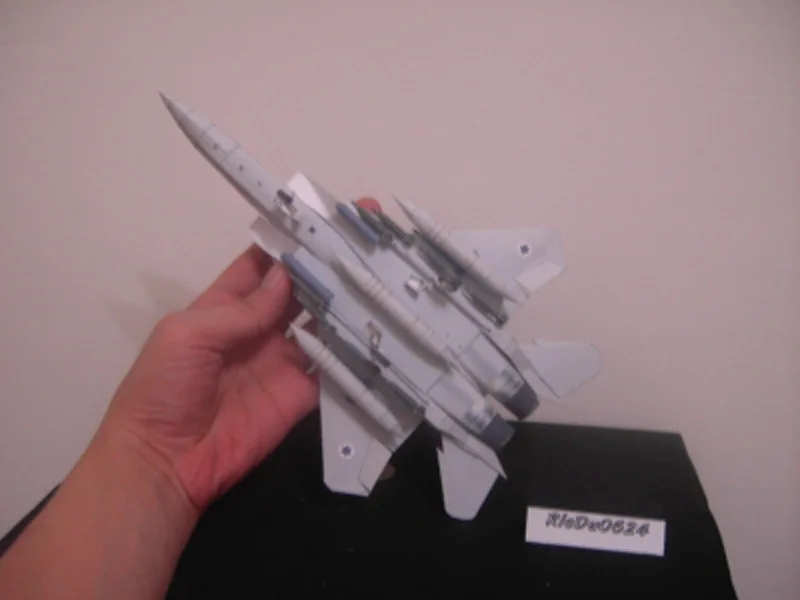 1:100 F-15 Israel Coated Hawk Fighter DIY 3D Paper Card Model Building Sets Construction Toys Educational Toys Military Model