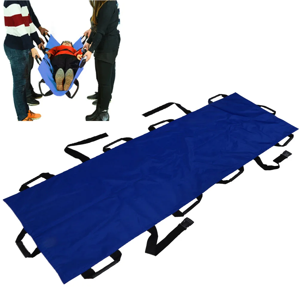 10 Handles Portable Oxford Cloth Household Stretcher Foldable Patient Transport Soft Stretcher For Medical And Home Emergency