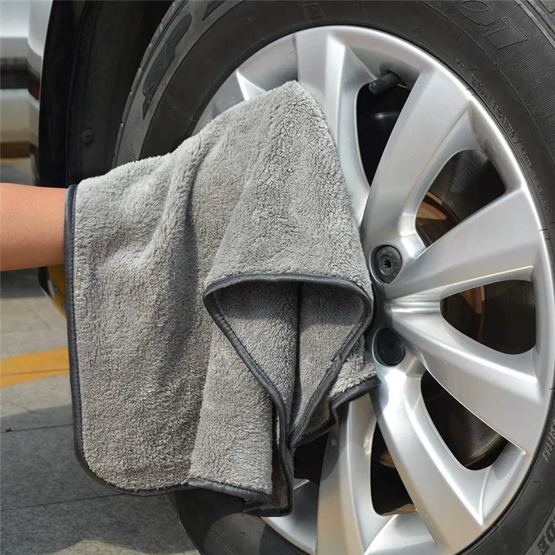 Auto Wash Microfiber Towel Polishing Wash Towels Car Cleaning Drying Cloth Hemming Car Care Detailing Wash Towel For VW Toyota