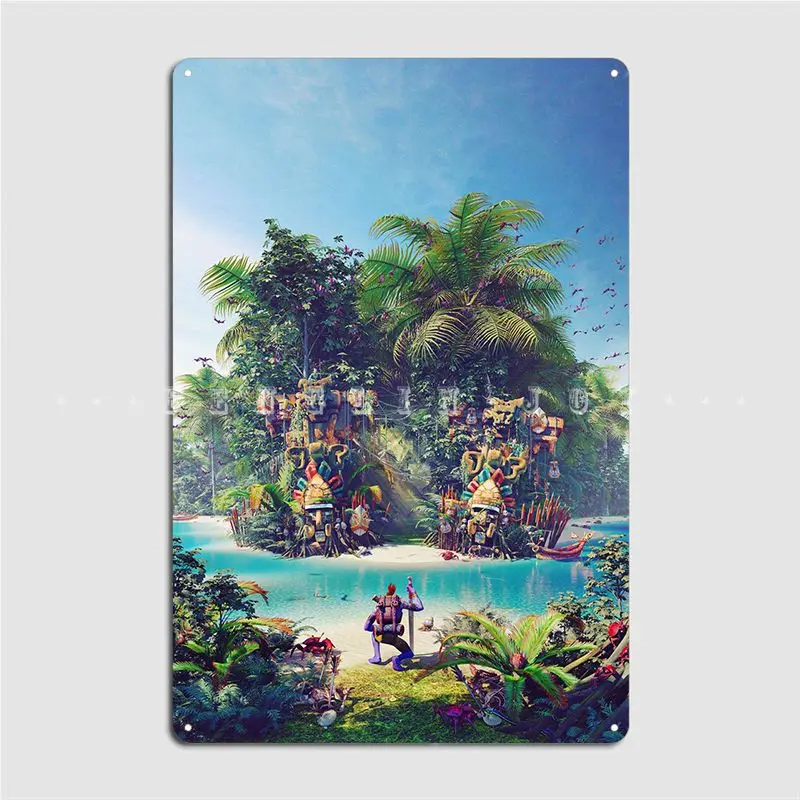 Echos Isles Art Poster Metal Plaque Pub Garage Printing Cinema Living Room Garage Decoration Tin Sign Posters