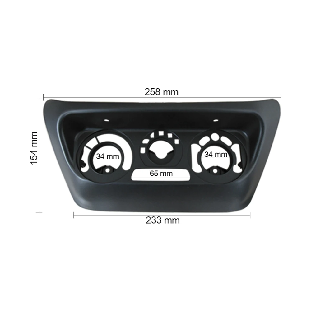 Center AC Control Fascia for 2006 Mitsubishi Lancer IX Aftermarkets Radio Stereo Panel Dash Kit Black