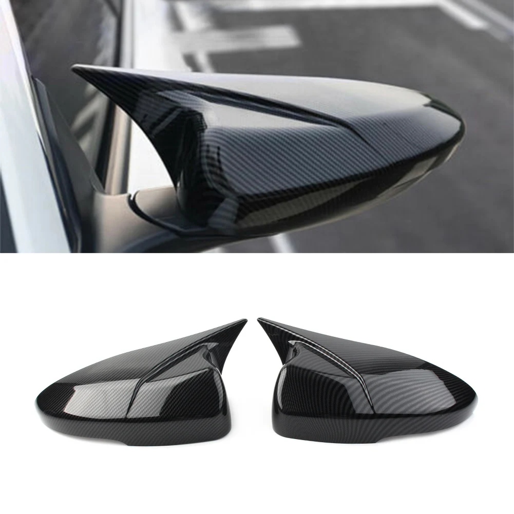 

2Pcs Carbon Fiber ABS Car Rearview Side Mirrors Cap Cover Decorative Trim For Honda 10th Accord 2018 2019 2020 Deluxe Version