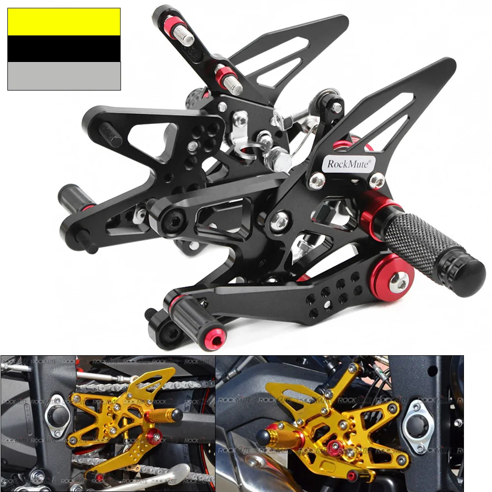 Rear Set Rearsets Foot Peg Rest Footpeg Brake Shift Shifting Lever Pedal For Triumph Daytona 675 675R 13-18 2014 2015 2016 2017