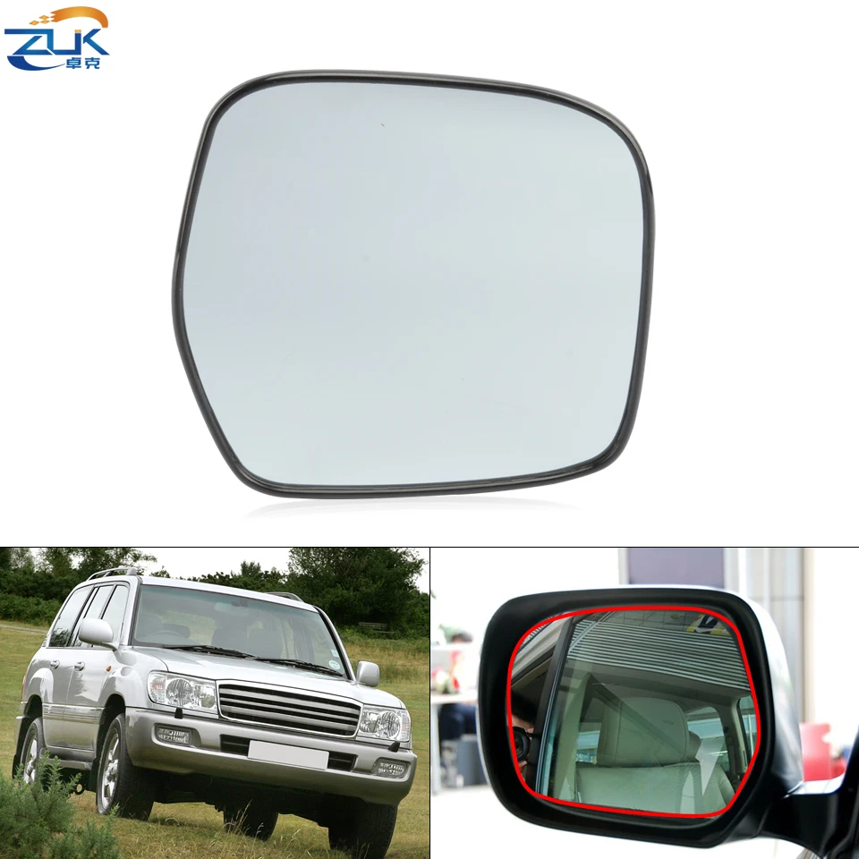 ZUK Car Exterior Door Rearview Mirror Lens Glasses For Toyota Land Cruiser 100 LC100 1998-2007 4500 4700 87961-60770 87961-60770