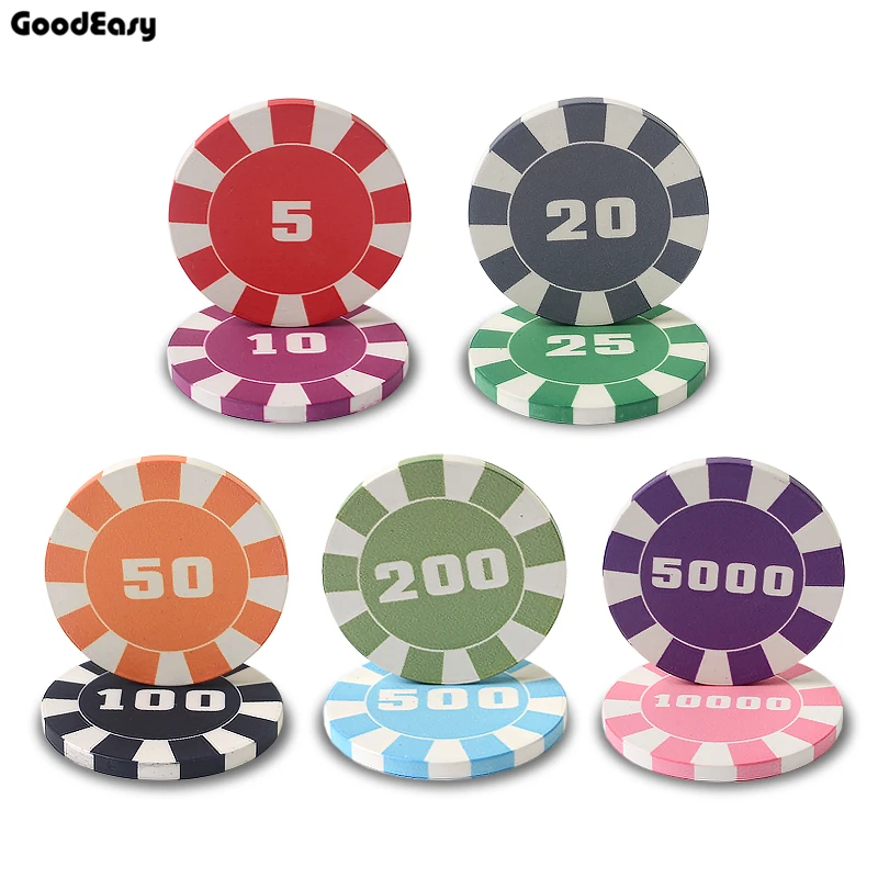  Poker Chip 10g Ceramic Stripe Poker Chip Taxes Hold'em Poker Poker Chips Customize Chip  Jeton Poker Ficha De Pocker 100PCS/LOT