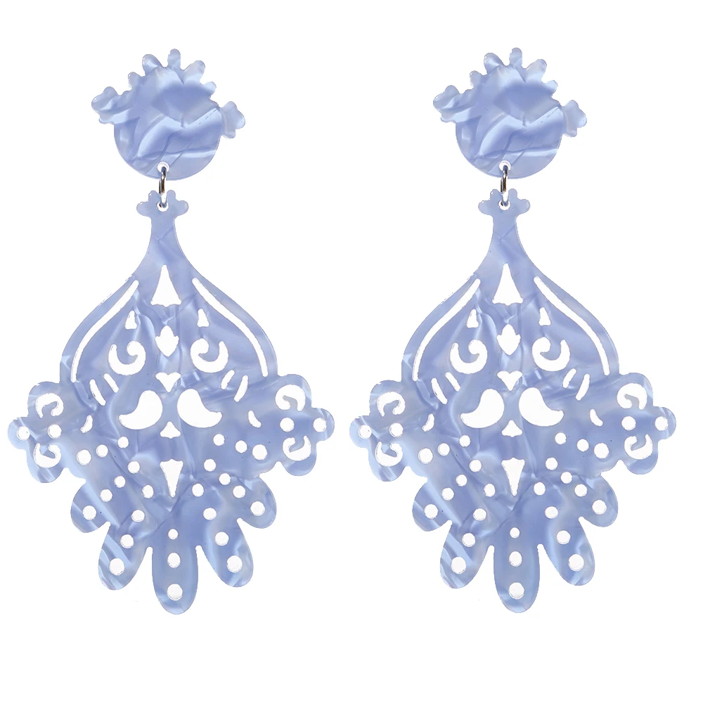 Fashion Dangle Earring Colorful Acetate jewelry Tortoiseshell Women\'s earrings Flamenco Dancers Accessories 2023 trend Wholesale