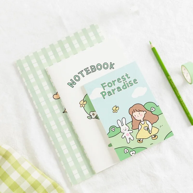 Sharkbang Forest Paradise Series B5/A5/A6 3PCS Line Blank Notebook Journals Memo Planner Kawaii School Stationery