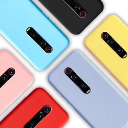 Case For Xiaomi MI 9T Pro Redmi K20 Candy Color Soft Silicone Case For Xiaomi Redmi K20 Pro Cute TPU Back Cover Coque
