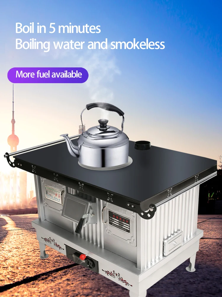 Multifunctional Gas Heating Stove Household Indoor Smokeless Heating Stove Wood Stove Charcoal Pellet Heating High Heat