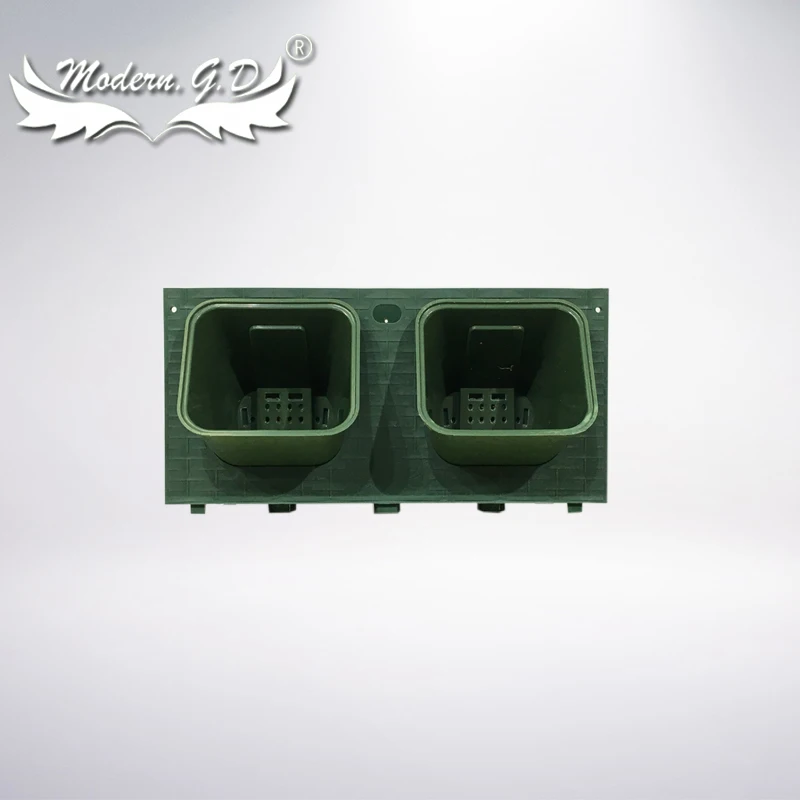 Square earth-grown wall pot and Indoor soil products green plant wall